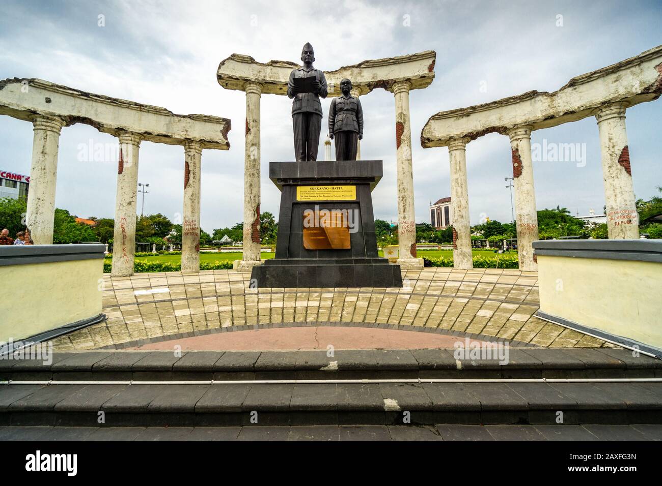 Heroes Monument and Museum in Surabaya, East Java, Indonesia Stock ...
