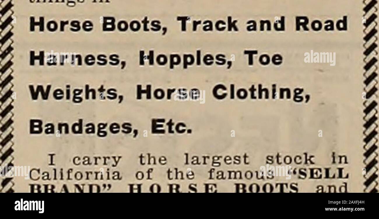Breeder and sportsman . LET ME SUPPLYYOUR TURF GOODS Horsemen! You owe it  to your-selves to get the benefit of my verylow prices on the latest and  bestthings in Horse Boots, Track