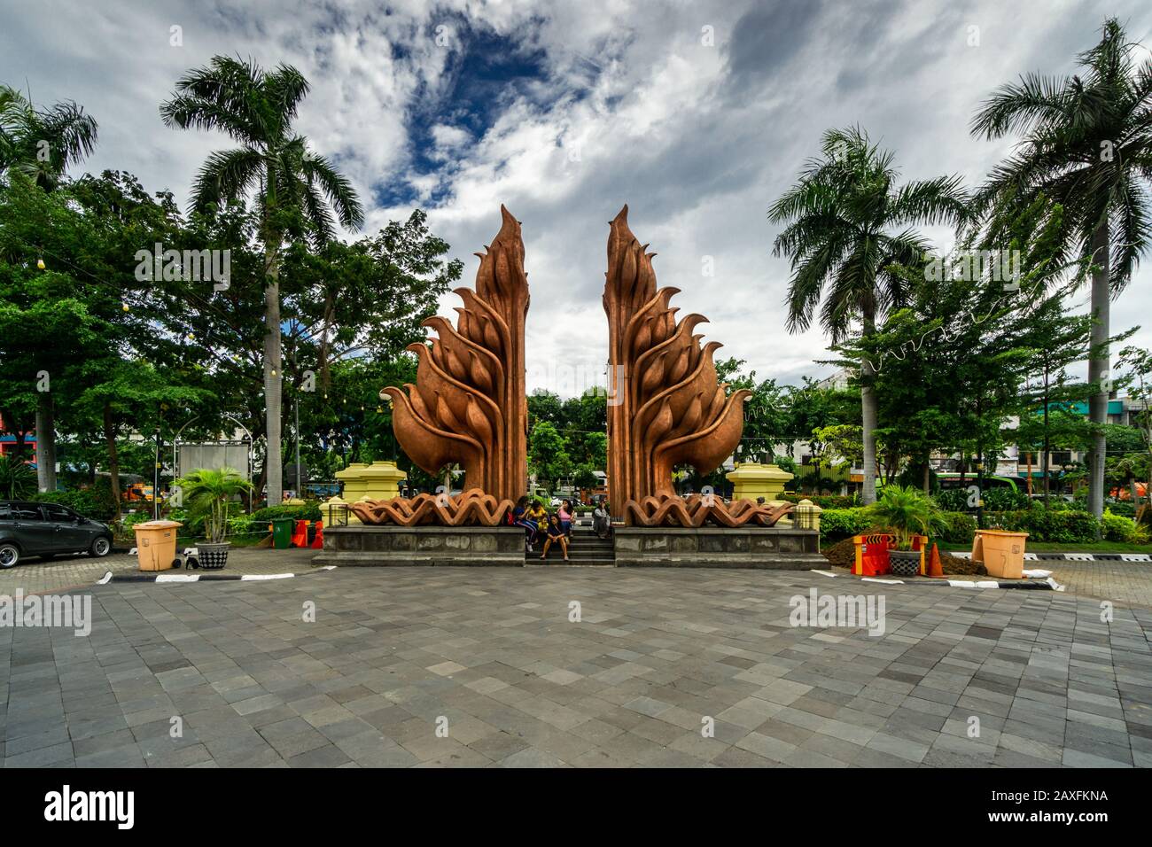 Heroes Monument and Museum in Surabaya, East Java, Indonesia Stock ...