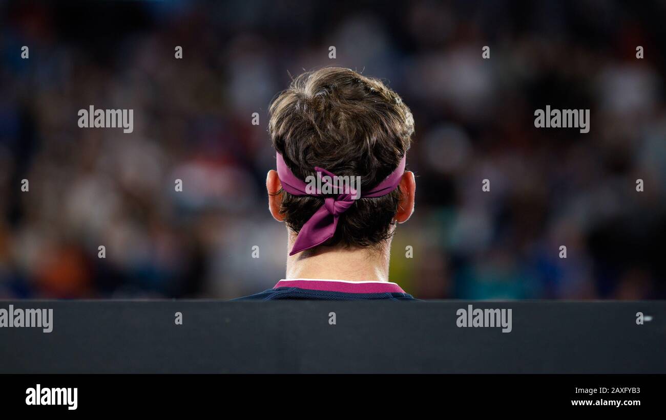 ROGER FEDERER (SUI) during the 2020 Australian Open Stock Photo