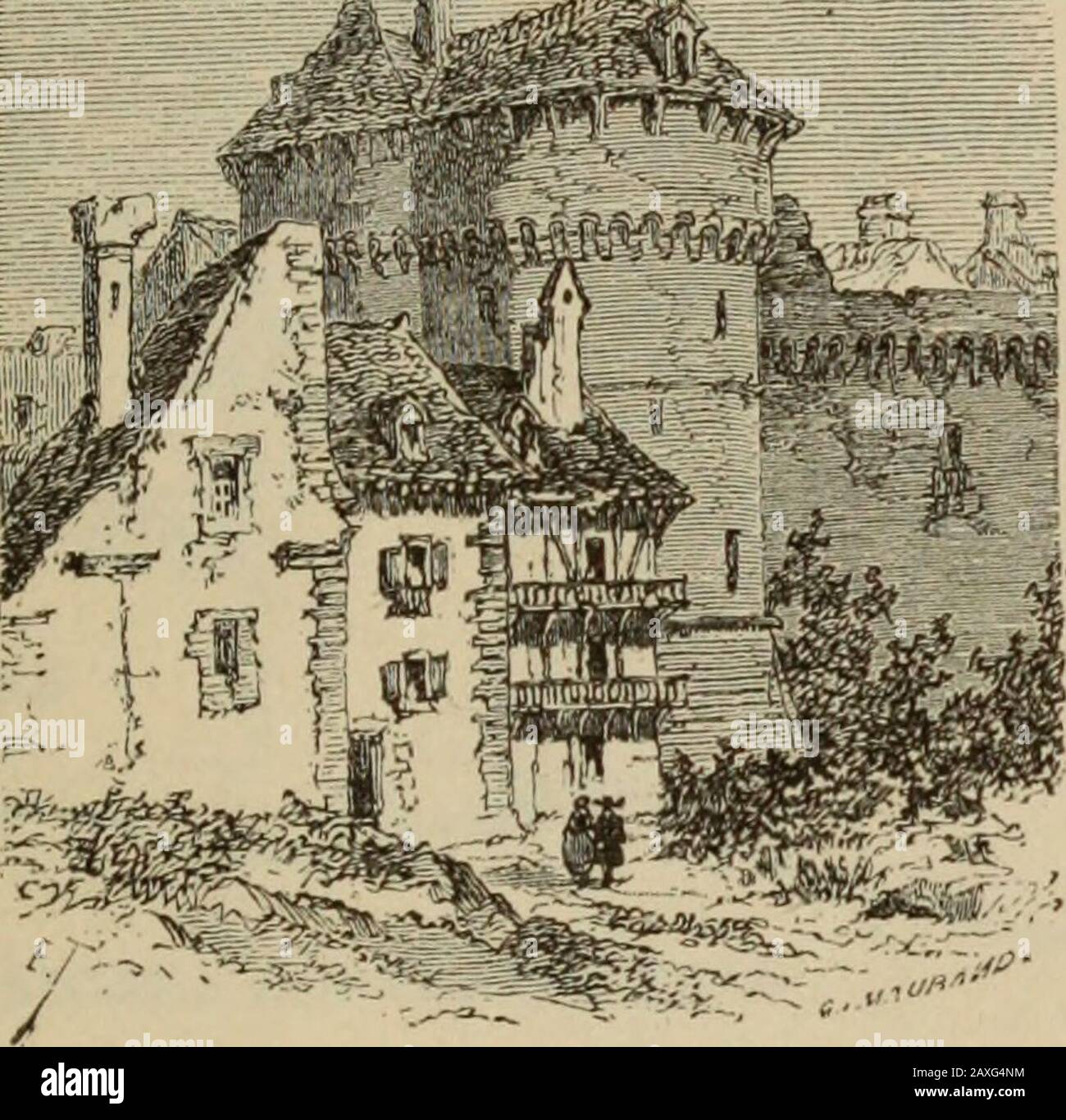 Géographie du département d'Ille-et-Vilaine . ue. Thorigné,546 h., c. (Nord-Est) de Rennes.m—y Ruines duchâteau de Ti-cé,converti en ferme;bel escalier de laRenaissance. Thourie, 1,549h., c. de Retiers. Thual (St-),1.005 h , c. deTinténiac. m—?Châteaux deSainl-Thual, de Tour-delin, de Lesnon,du Petit-Bois. Thurial (St-),1,015 h., c. dePlclan.M»—&gt;- Châ-teau des Len- Vendel, 493 du-Cormier. ?Château de la Rivière-Carnault.Tressé, 453 h., c. de Combourg.Trévérien, 987 h., c. de Tinténiac.m*—y Château de la Fosse-aux-Loups.Trimer, 514 h., c. de Tinténiac.Uniac (Saint-), 449 h., c. de Mon-tauban Stock Photo