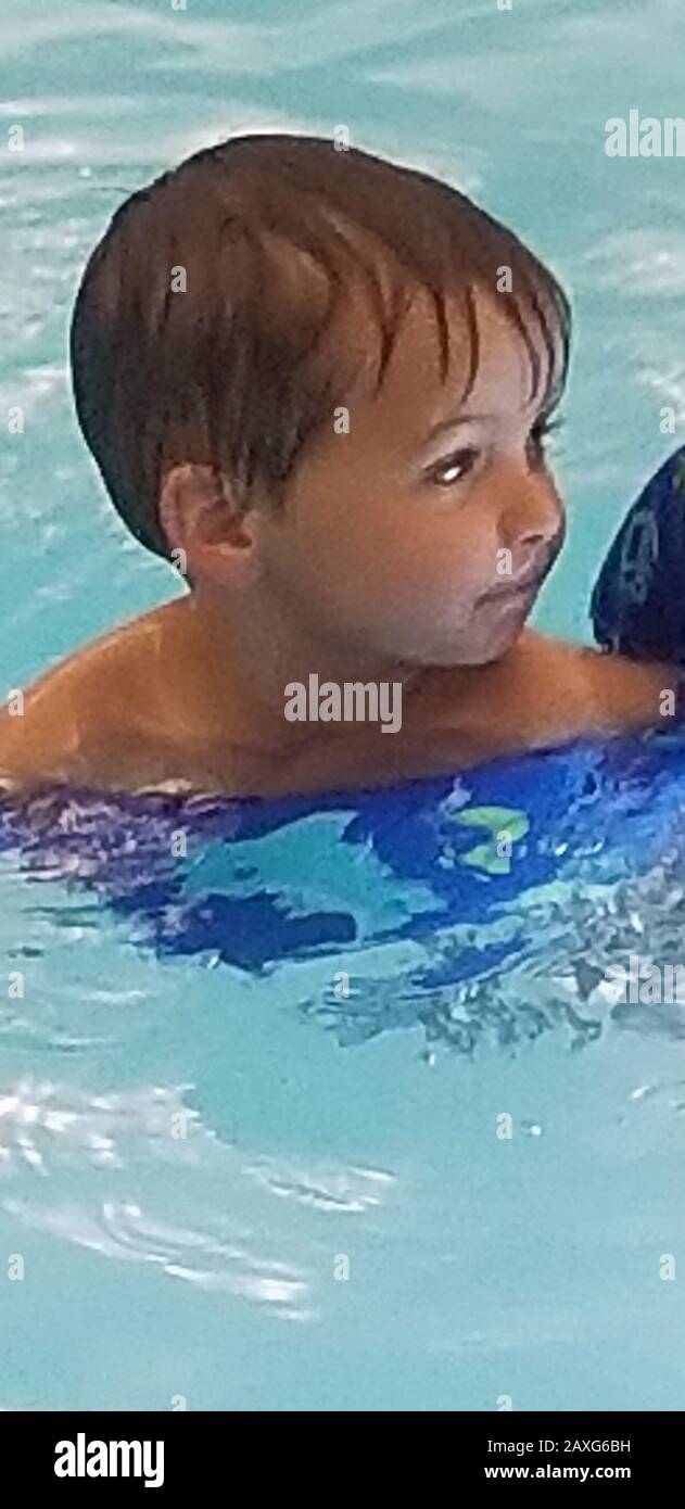 Boy Swimming Stock Photo Alamy