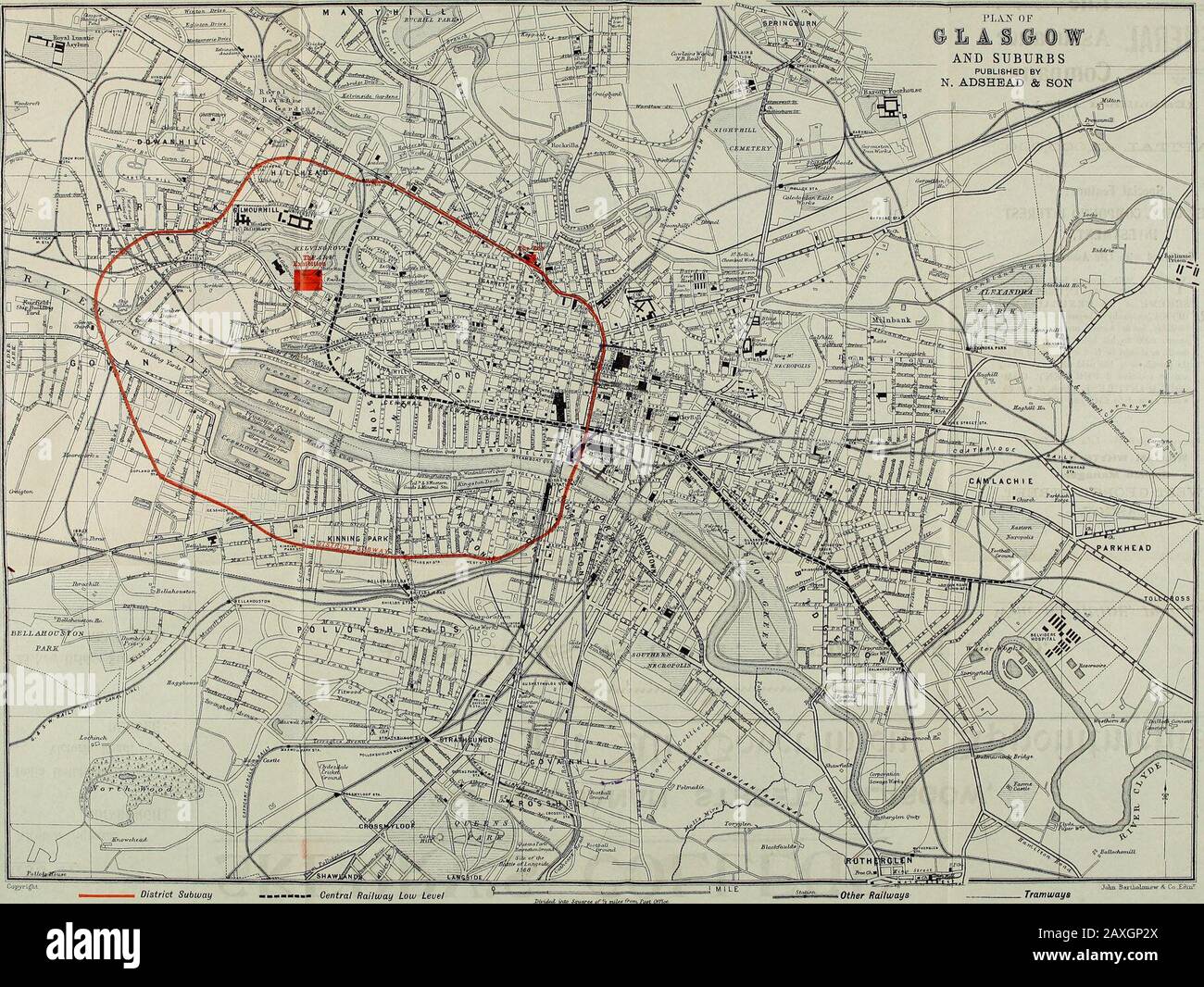 West George Street Glasgow Map Adshead's Handy Guide To Glasgow : With Map, Views, Tramway Routes And  Fares And Other Useful Information . Ntosh Victoria Hotel, 19 And 23 West  George Street; Alick Cameron Waverley (Old) Hotel,