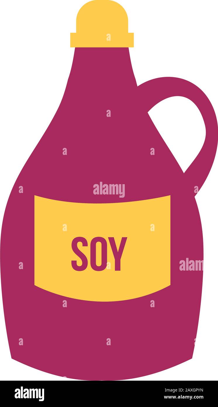 soy plastic bottle isolated icon Stock Vector Image & Art - Alamy