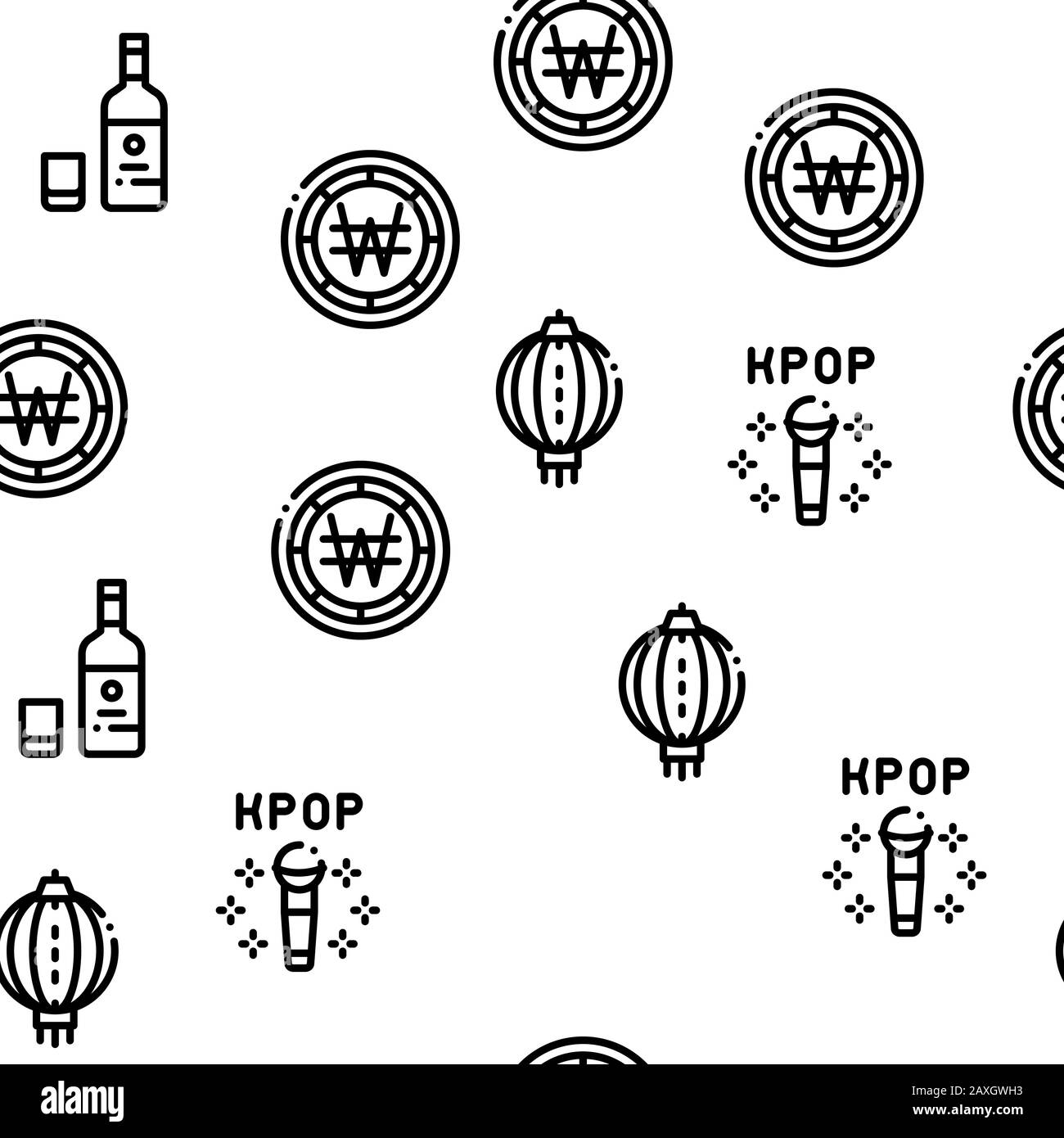 Korea Traditional Seamless Pattern Vector Stock Vector Image & Art - Alamy