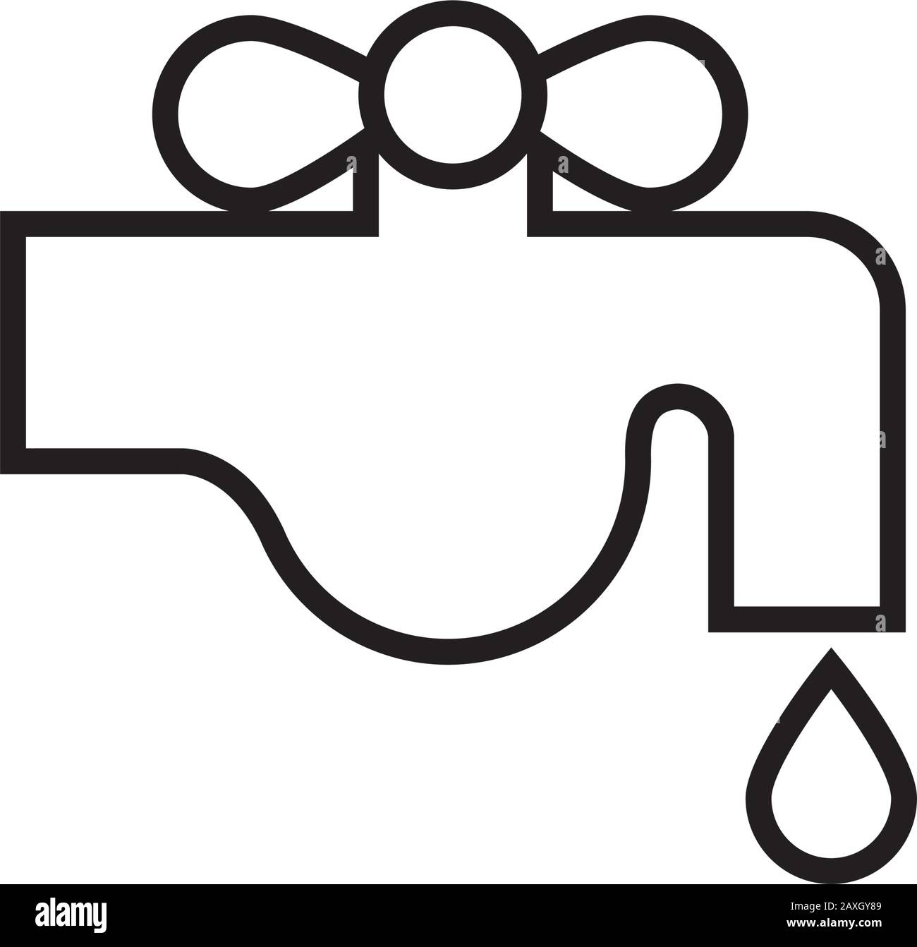 tap water with drop icon Stock Vector Image & Art - Alamy