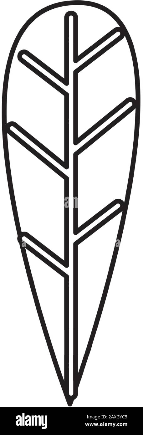 ecology leaf plant isolated icon Stock Vector Image & Art - Alamy