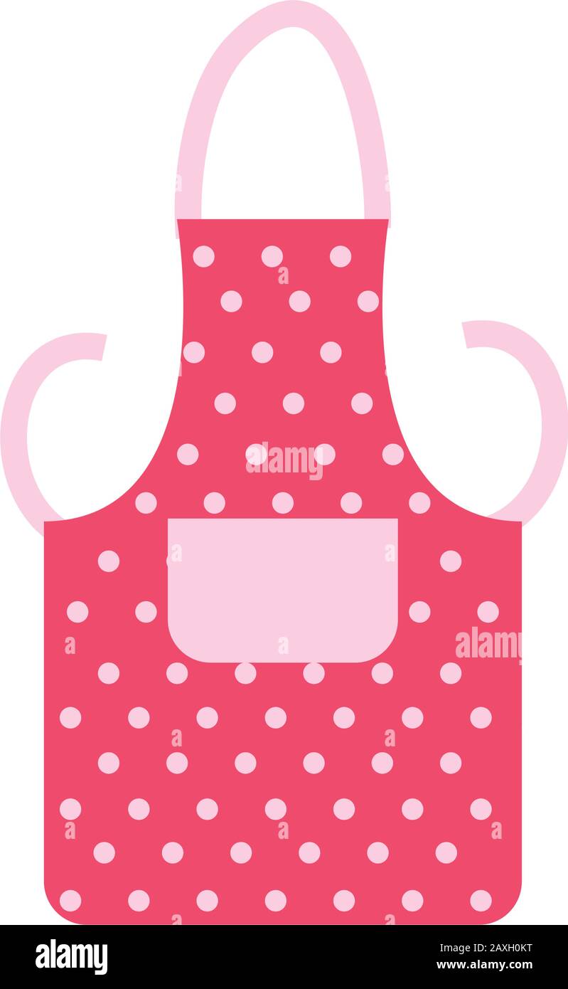 aprom kitchen accessory isolated icon Stock Vector