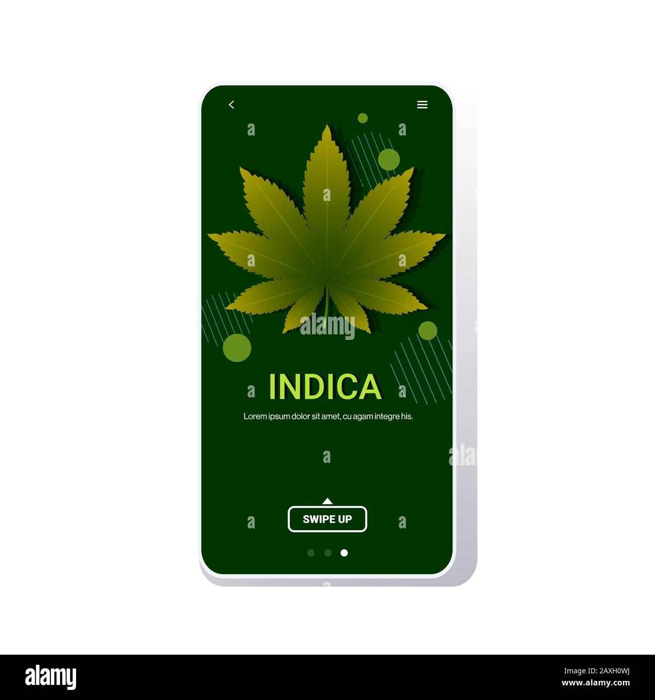 cannabis indica marijuana leaf drug consumption concept smartphone