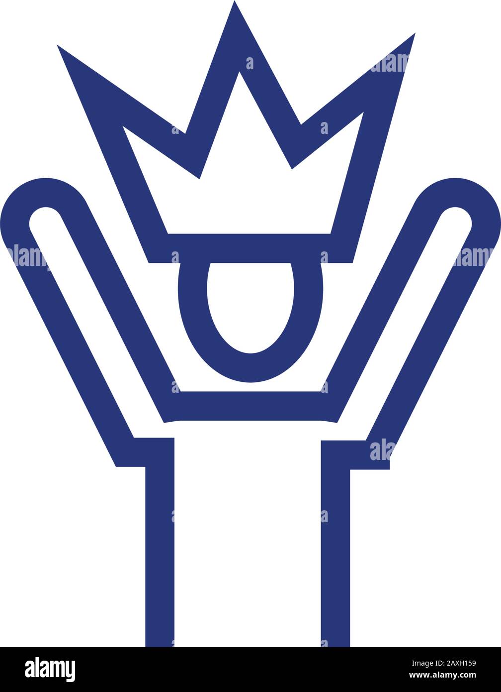 avatar business person with crown king Stock Vector Image & Art - Alamy