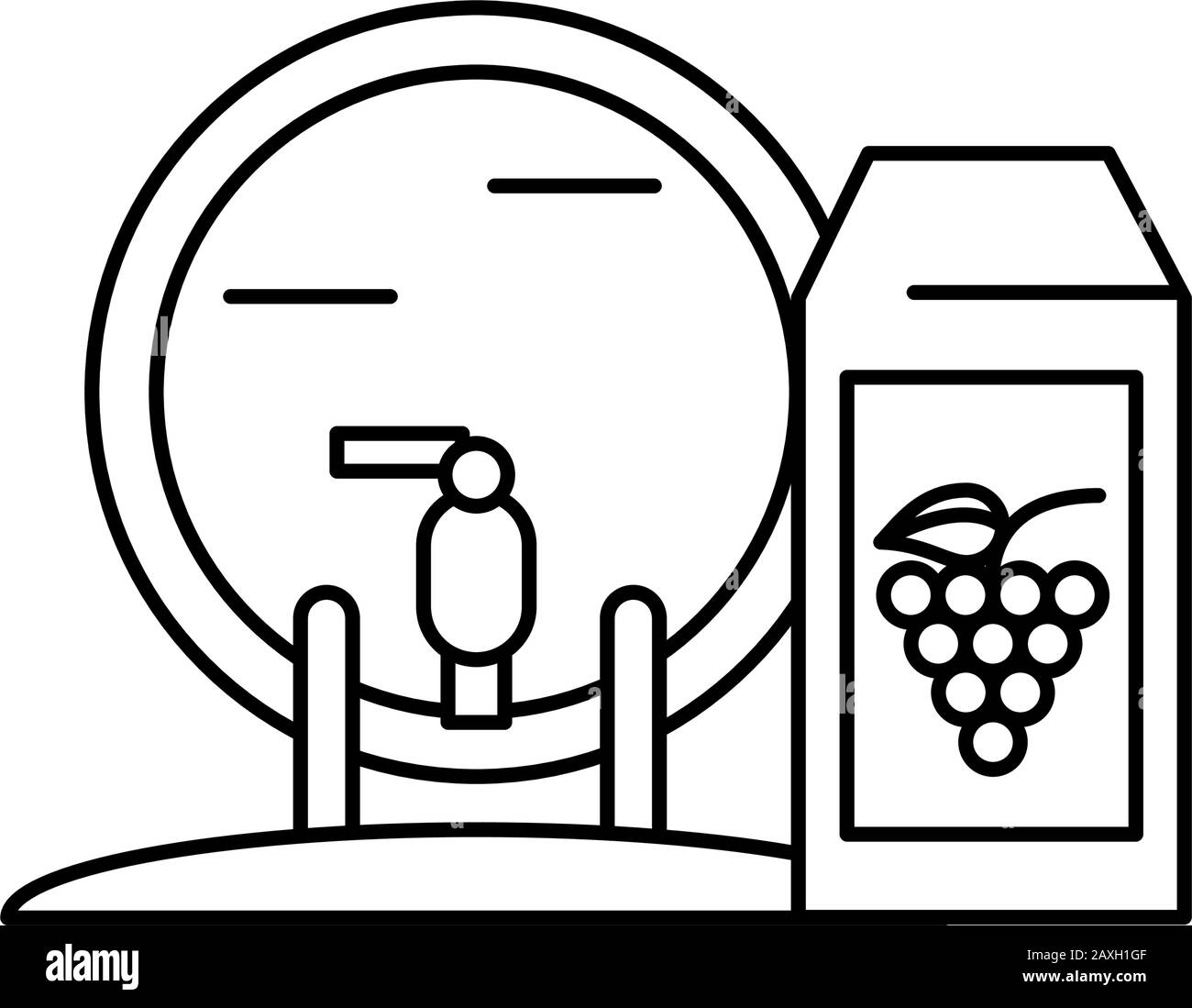 wine barrel drink isolated icon Stock Vector Image & Art - Alamy