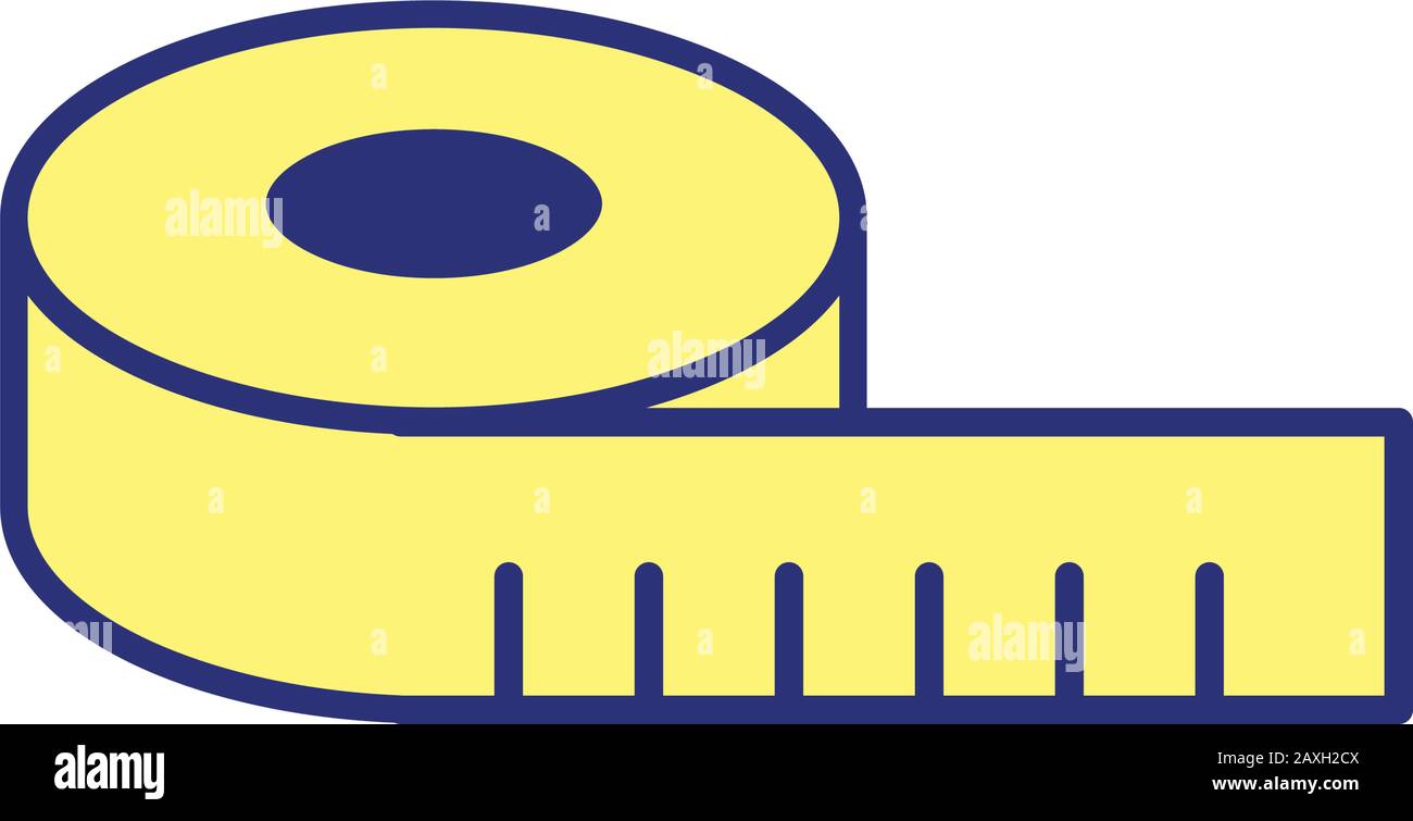 ribbon tape measure isolated icon Stock Vector Image & Art - Alamy