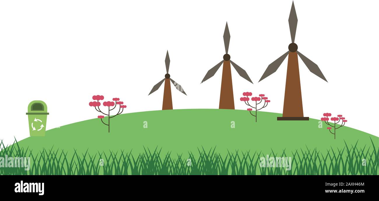 wind power turbine alternative energy Stock Vector Image & Art - Alamy