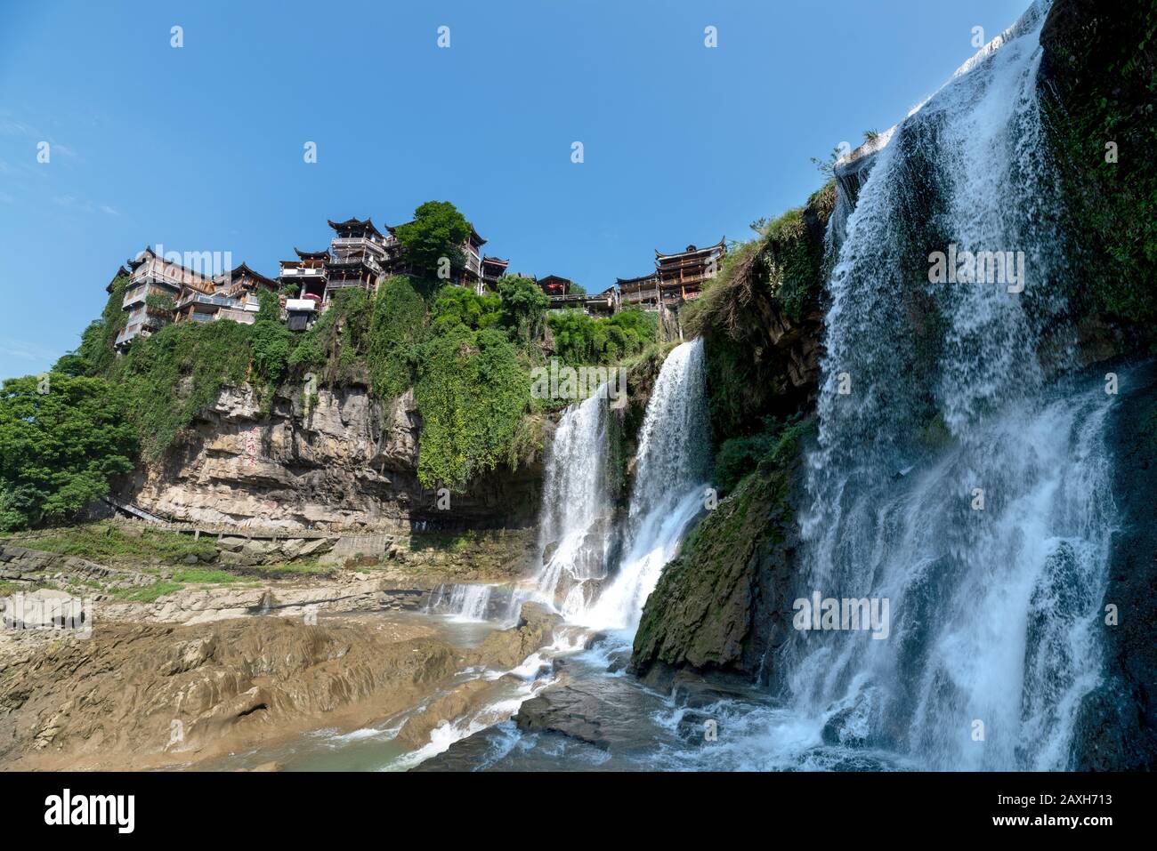 The Furongzhen Water in Hunan China Stock Photo