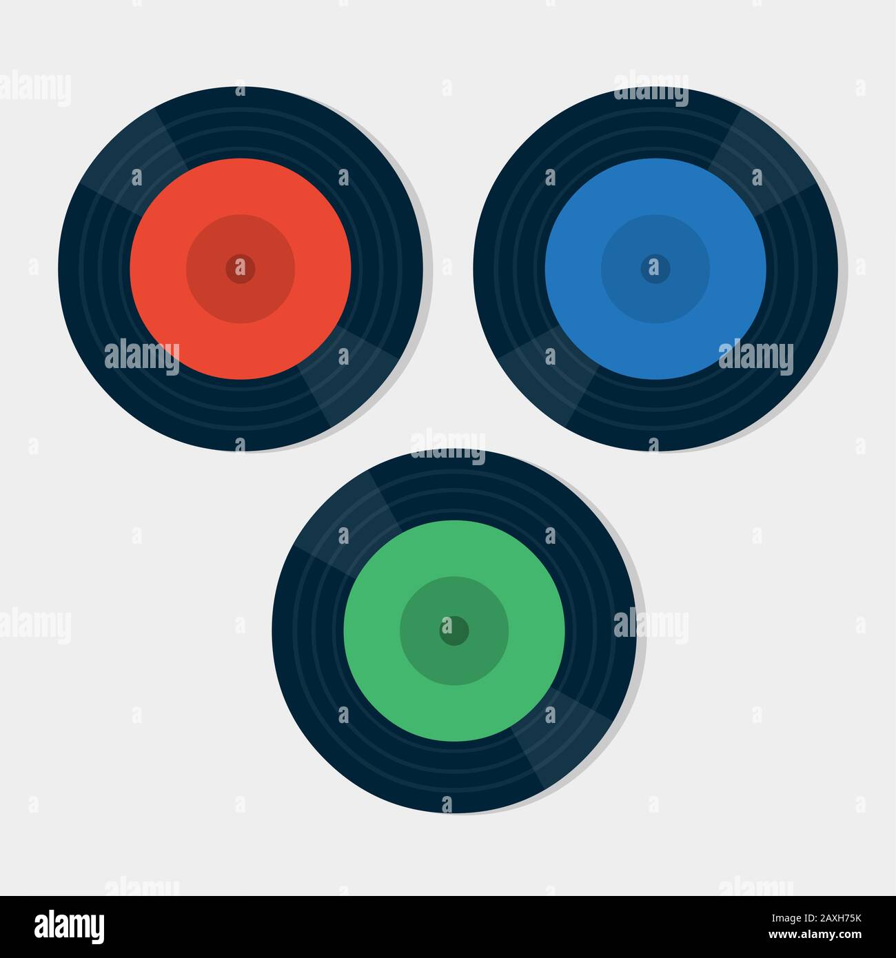 vinyl disc record isolated vector illustration Stock Vector Image & Art