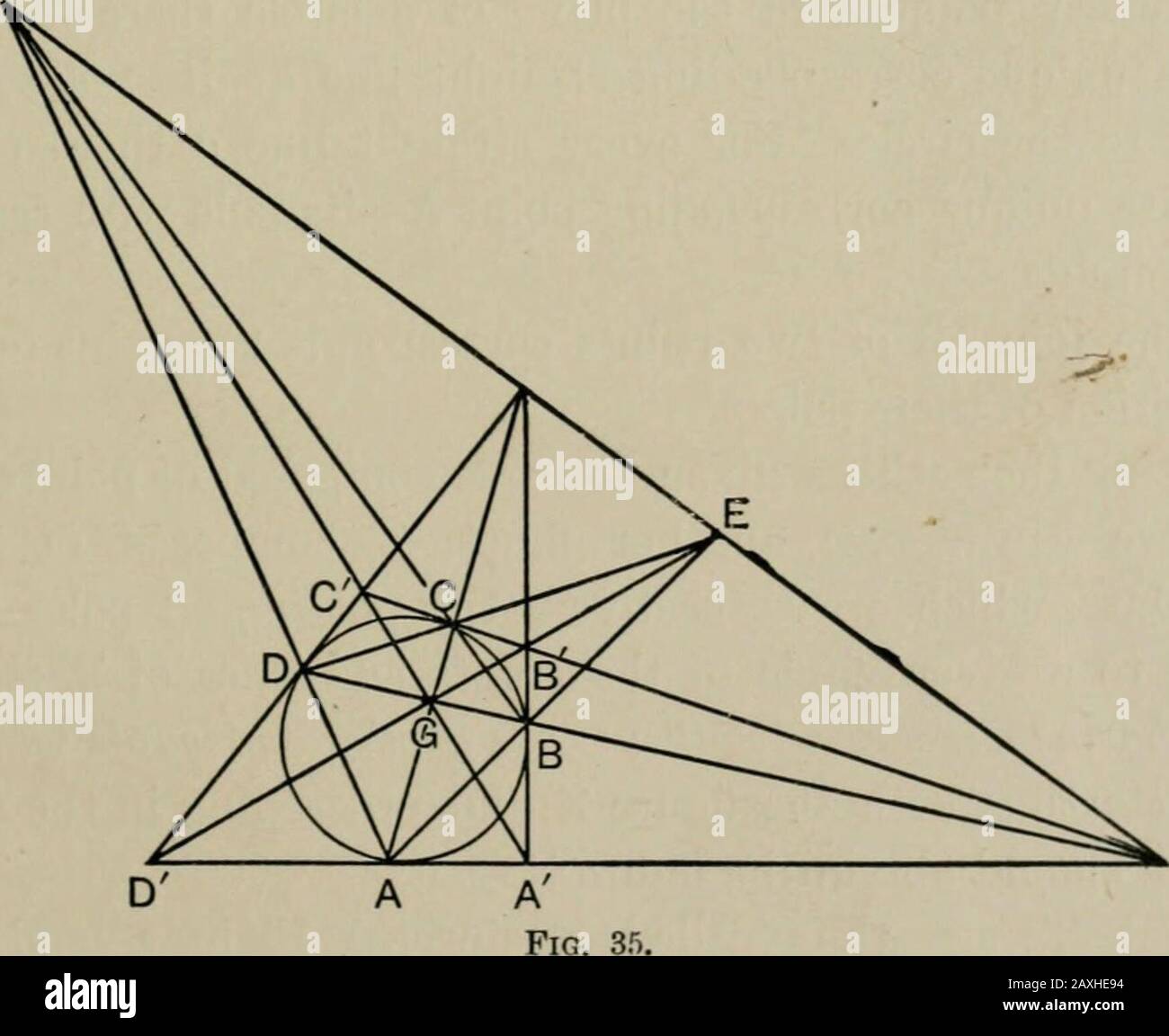 A First Course In Projective Geometry Fig 346 13 Prop The Angular Points Of The Diagonal Triangle Ofa Quadrilateral Circumscribed To A Circle Coincide With The Dia Gonal Points Of The
