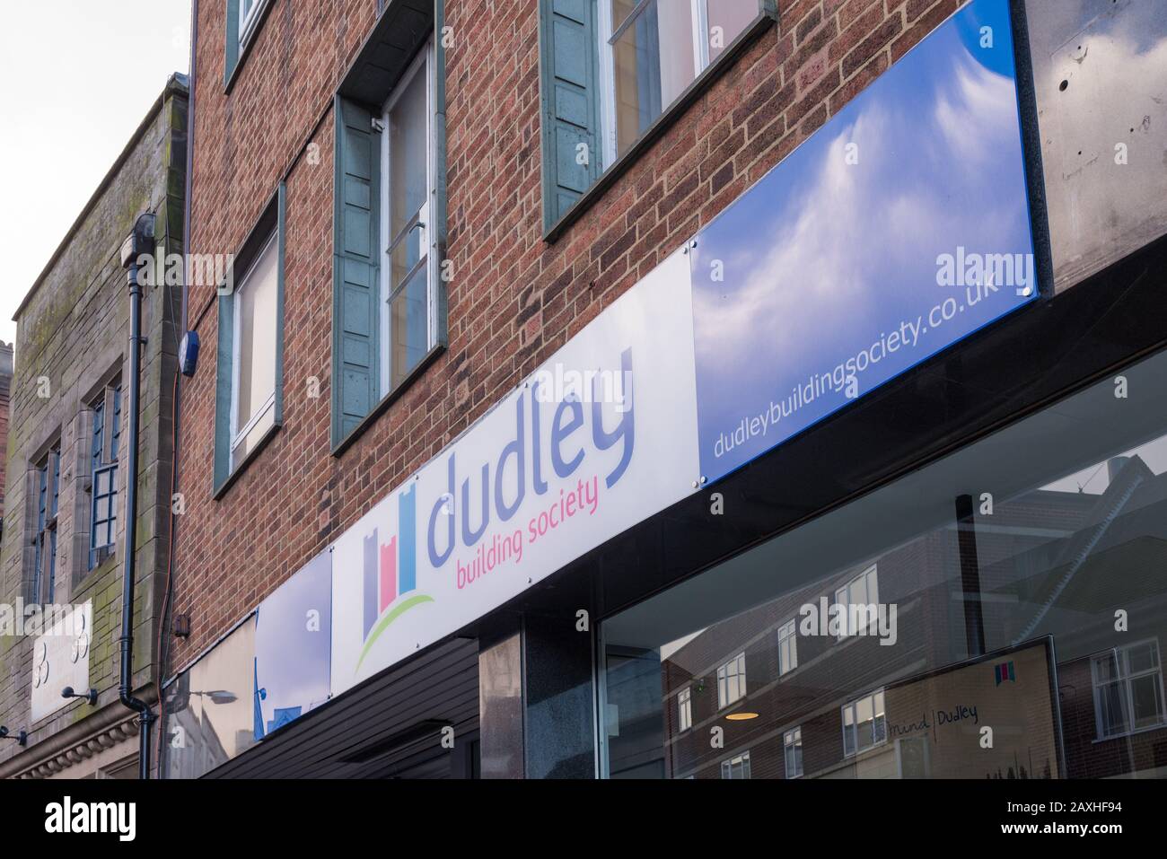 Dudley Building Society branch in Dudley, West Midlands, UK Stock Photo