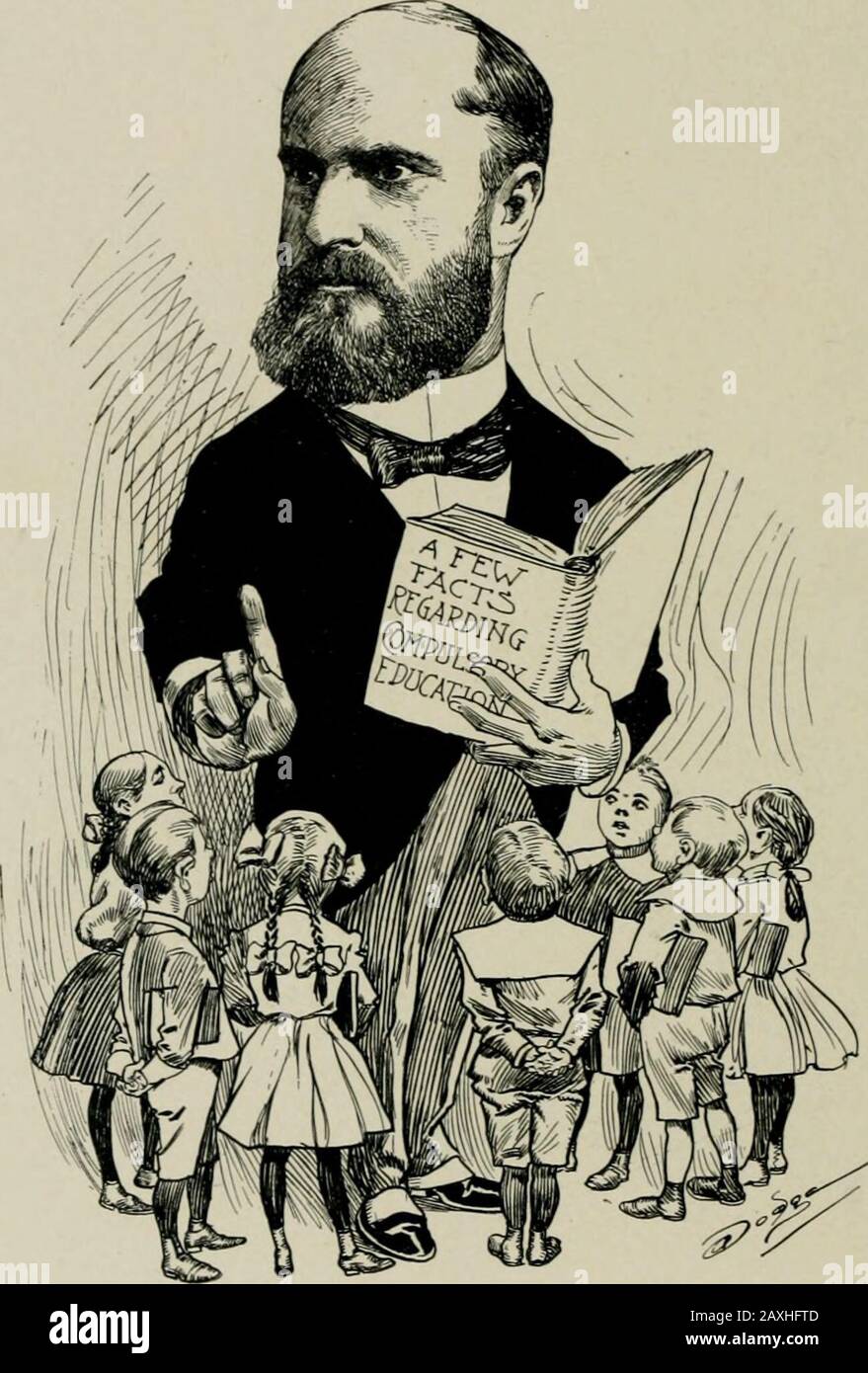 'As we see 'em,' a volume of cartoons and caricatures of Los Angeles citizens . FRANK P. FLINT,United States Senator.. JAMES A. FOSHAY,Superintendent City Schools. Stock Photo