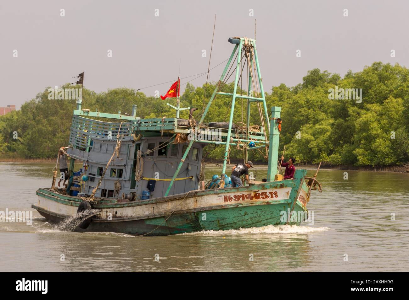 Fishing boat in Ha Tien, Viet Nam Stock Photo Alamy