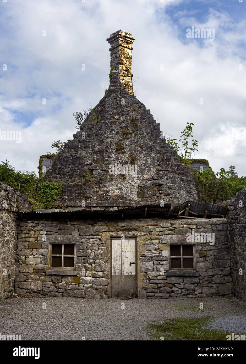 Dwelling with a twisted chimney in the grounds of cong abbey, county