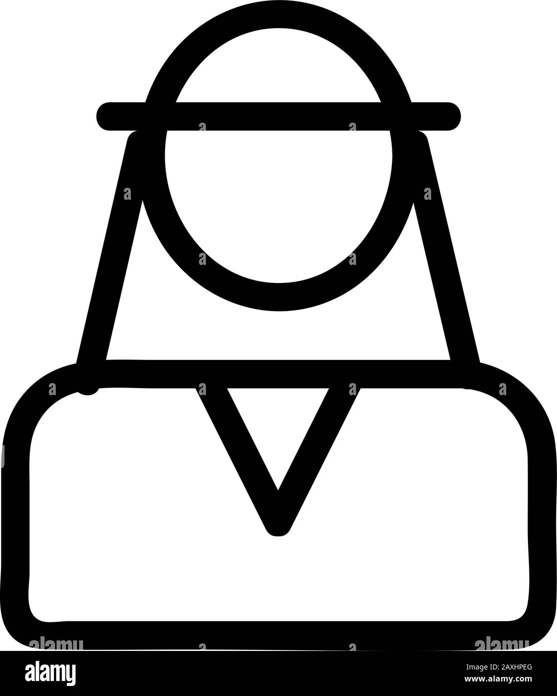 Sheikh icon vector. Isolated contour symbol illustration Stock Vector ...