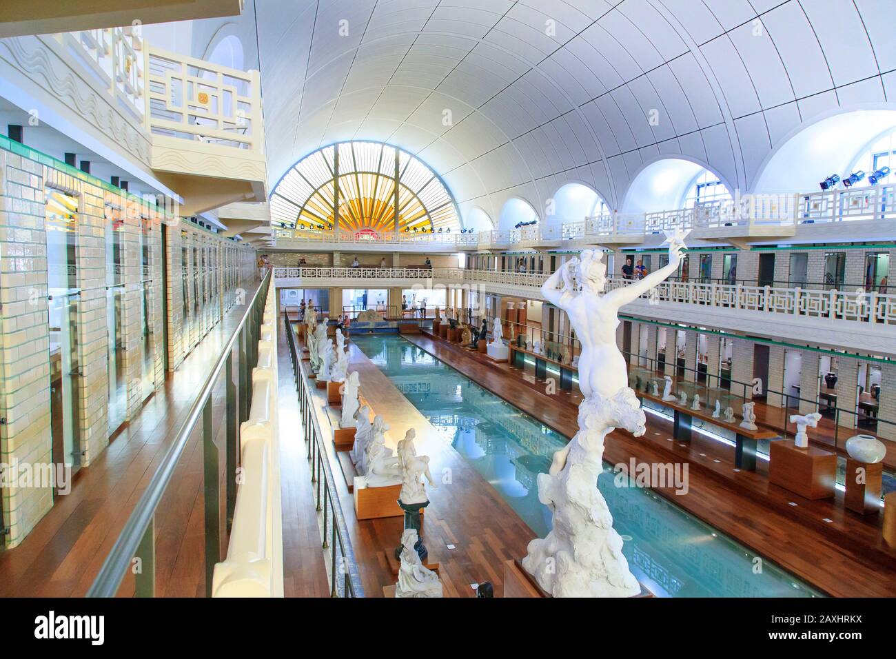 Roubaix (northern France): 'La Piscine' (The Swimming-Pool), Museum of Art and Industry in a former art deco style swimming pool built by Albert Baert Stock Photo