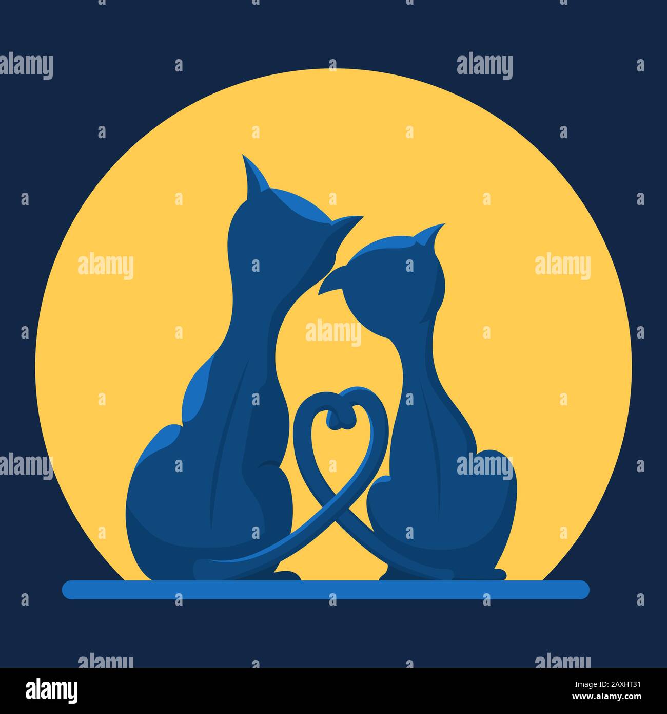 Two Cats in Love Hug Doodle Icon. Cute Pets Vector Art Stock Vector -  Illustration of friends, artwork: 241281449