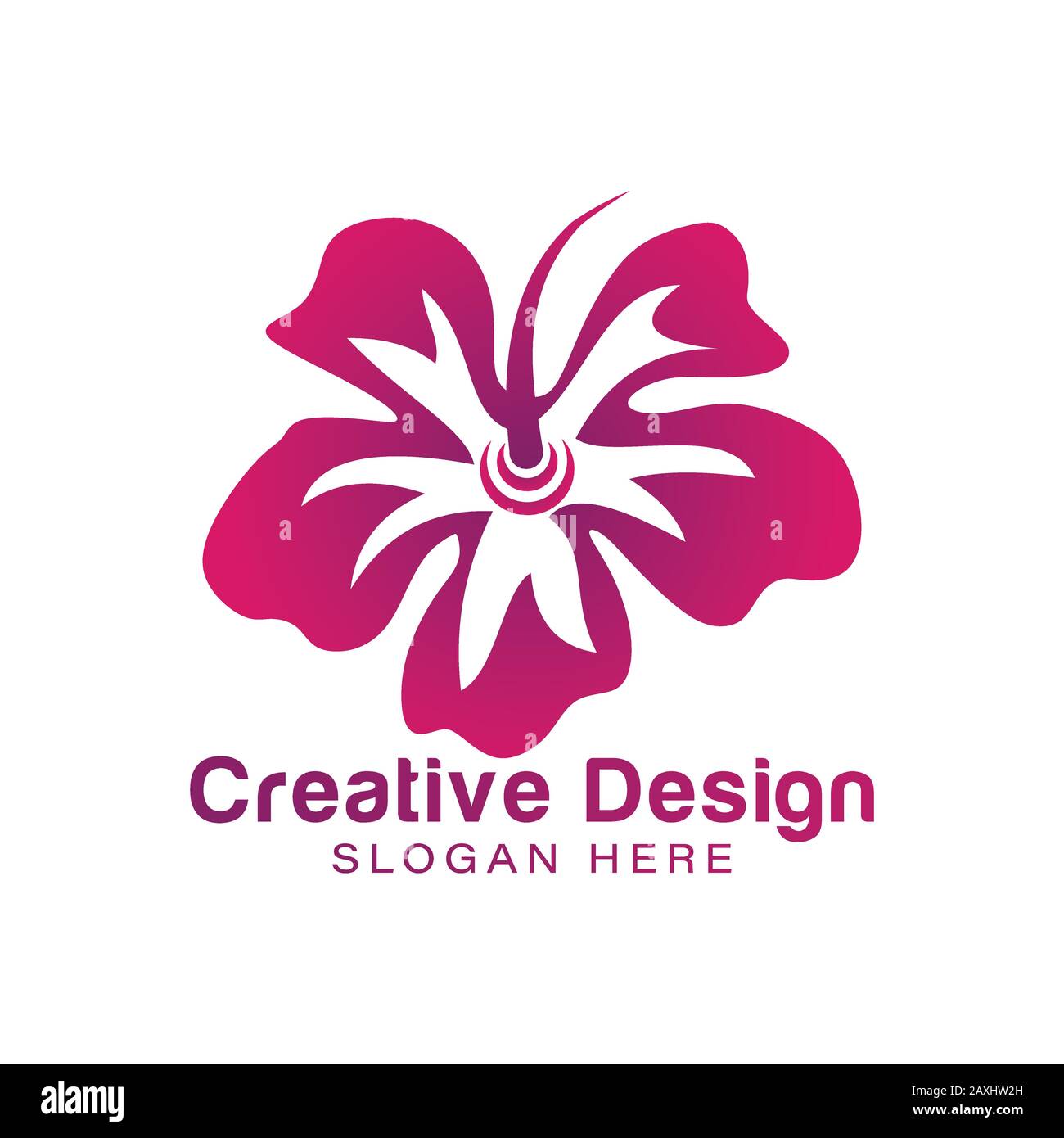 flower logo Ideas. Inspiration logo design. Template Vector