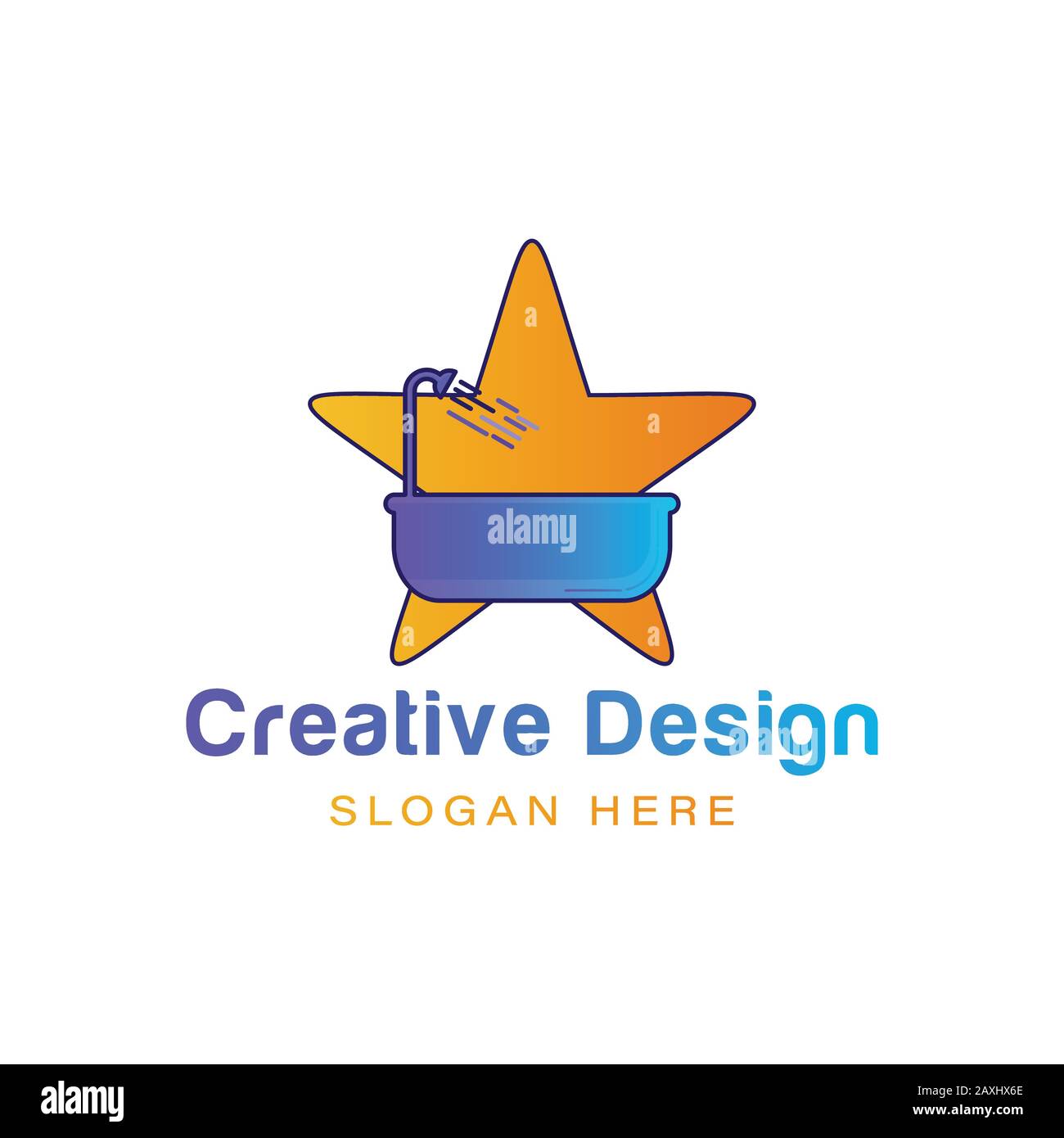 Star Bath Logo Ideas Inspiration Logo Design Template Vector