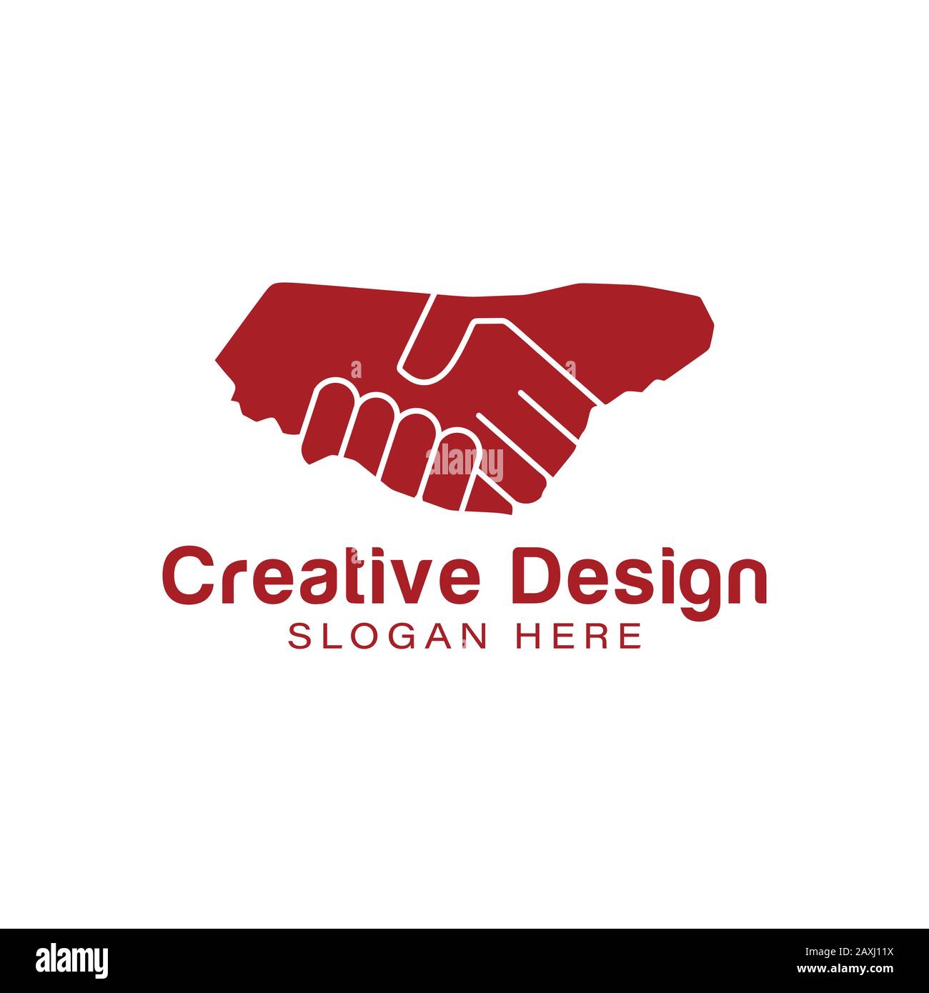 handshake logo Ideas. Inspiration logo design. Template Vector ...