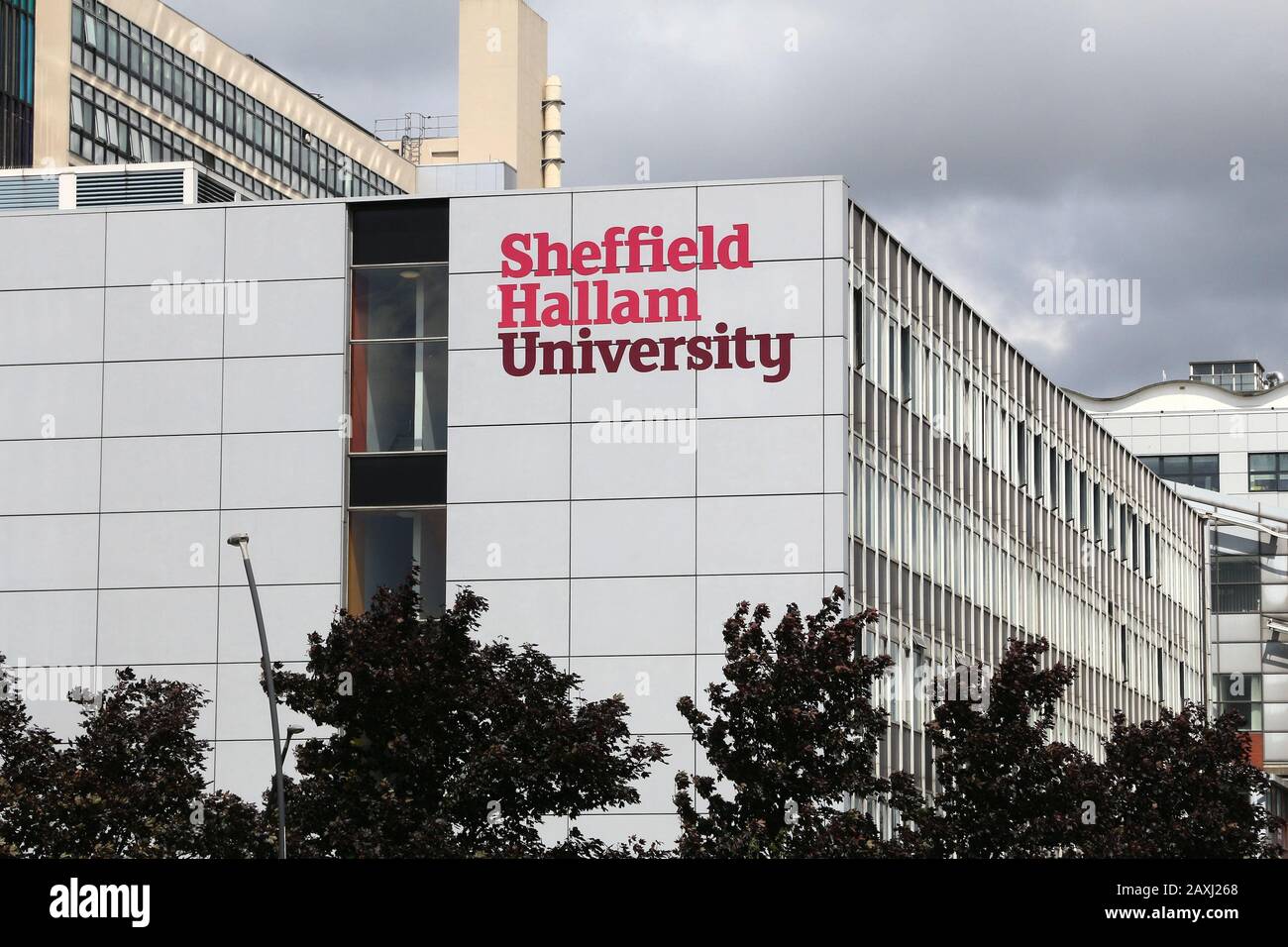 SHEFFIELD, UK - JULY 10, 2016: Sheffield Hallam University in the UK. The public university is 6th largest in the UK with 31,530 students. Stock Photo