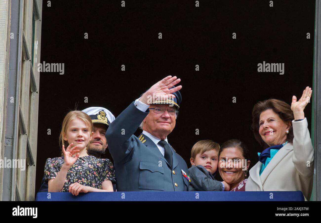 STOCKHOLM, SWEDEN APRIL 30, 2019: Birthday Celebration Of King Carl XVI ...