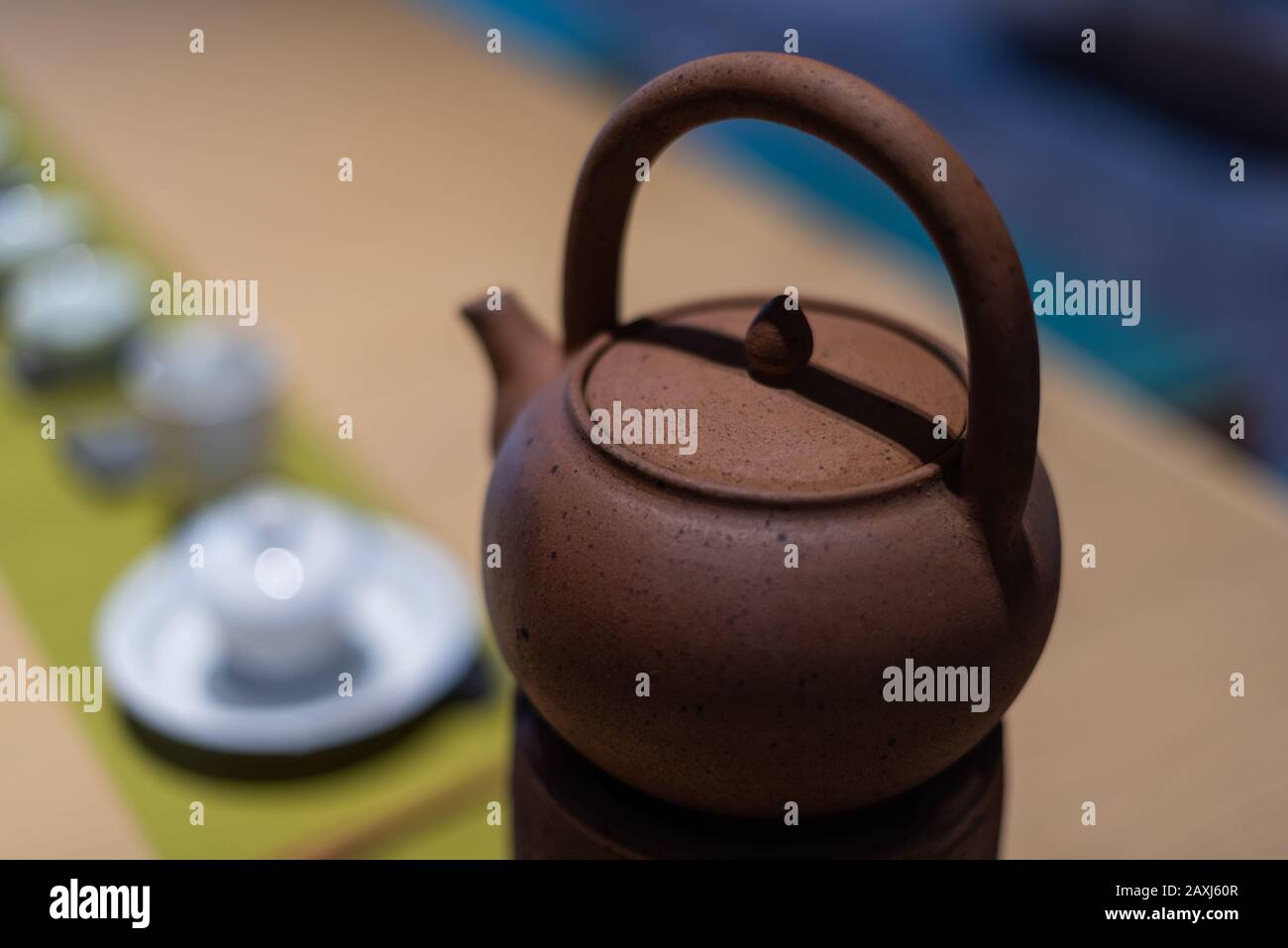 Traditional Chinese tea Set up Stock Photo