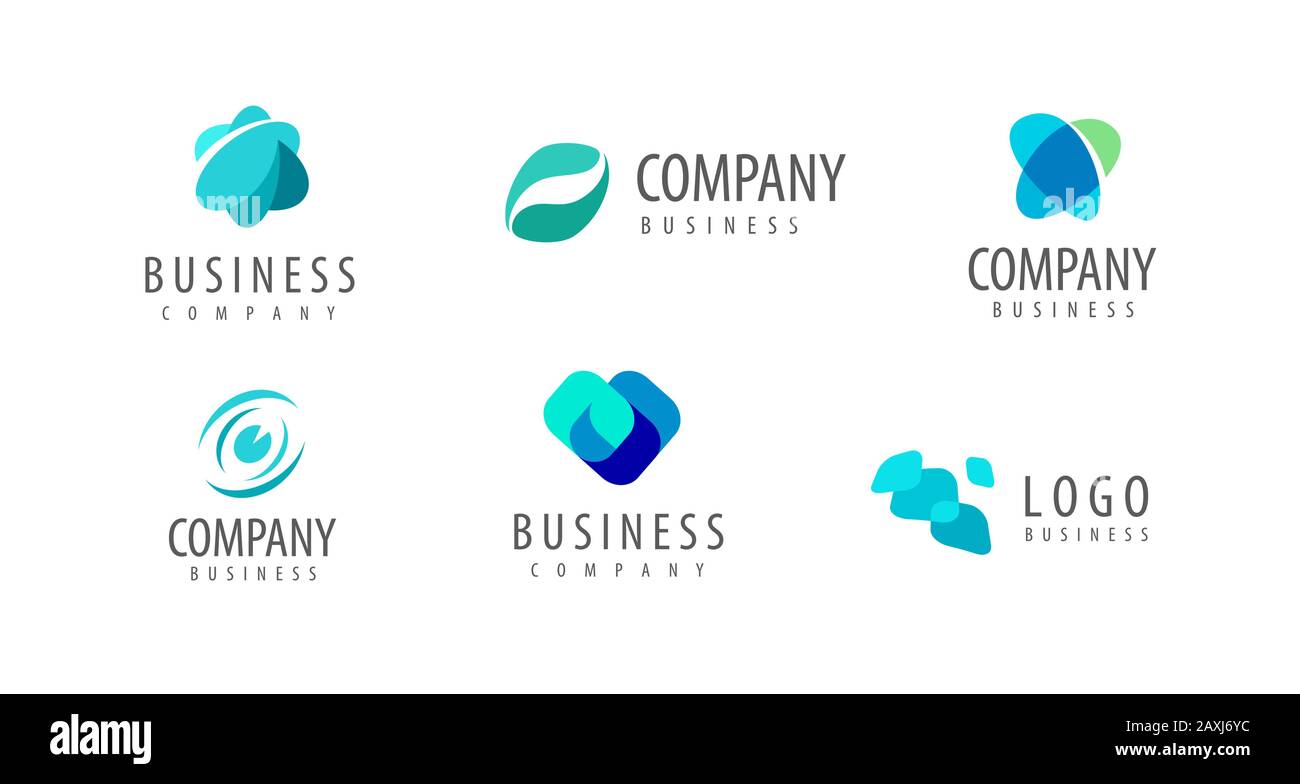 Business logo. Company icon or symbol vector illustration Stock Vector
