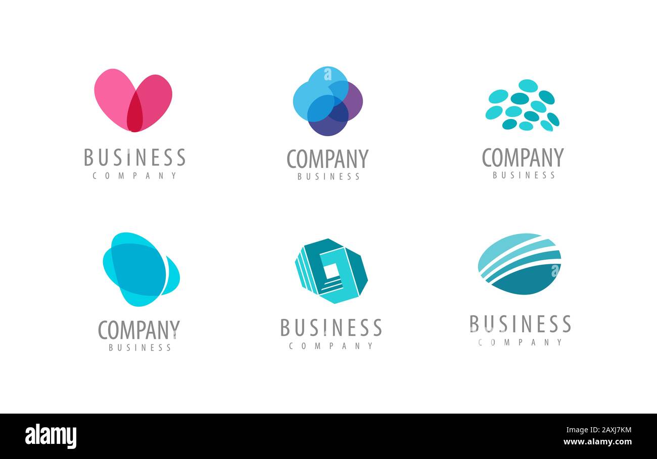 Business icon. Company logo or symbol vector illustration Stock Vector