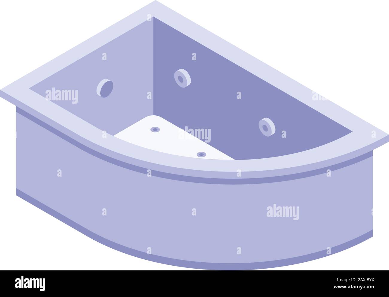 Corner bathtub icon, isometric style Stock Vector Image & Art - Alamy