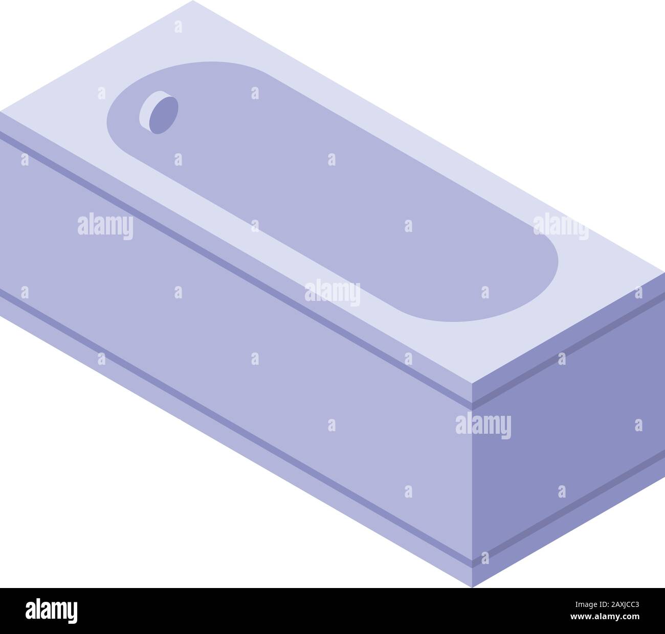 Ceramic bathtub icon, isometric style Stock Vector Image & Art - Alamy