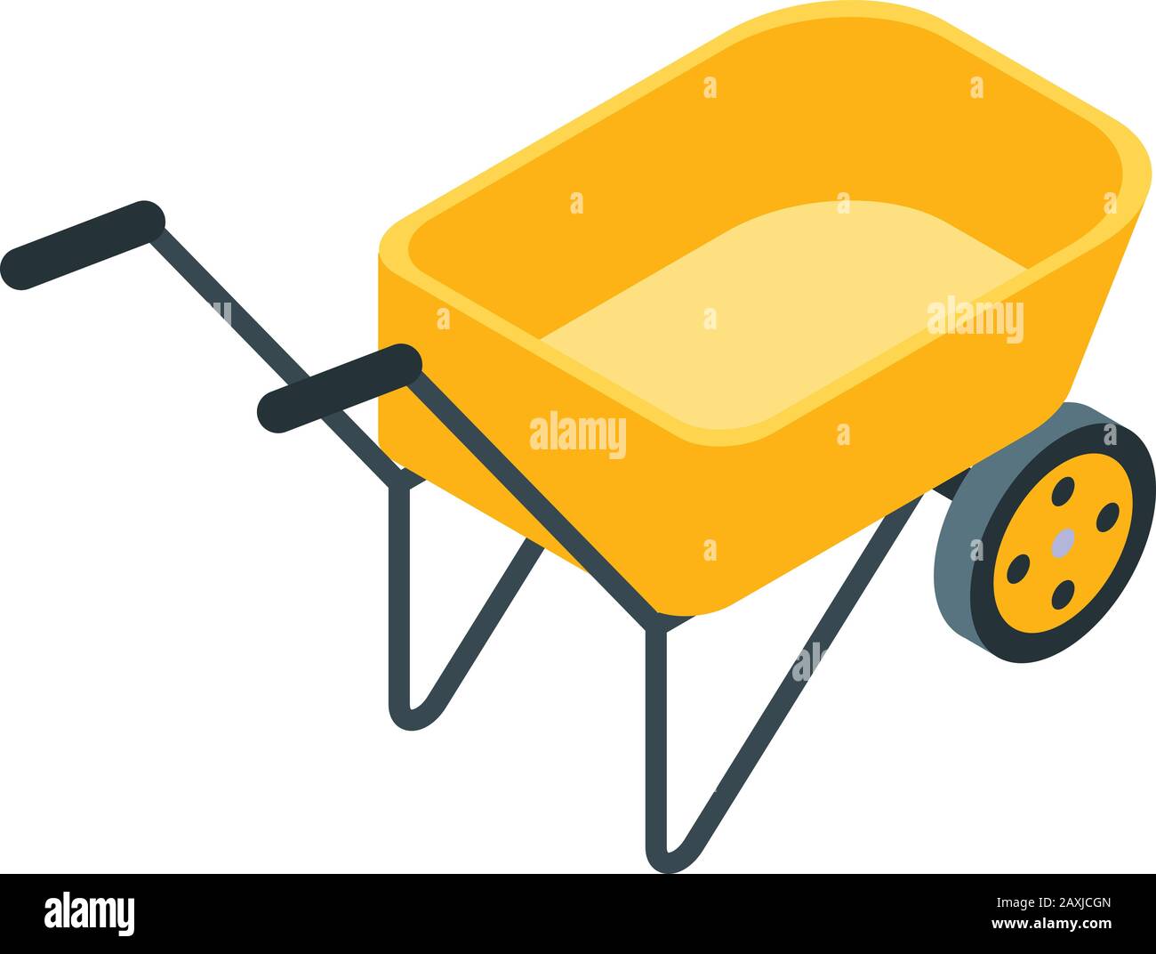 Garden wheelbarrow icon, isometric style Stock Vector Image & Art - Alamy