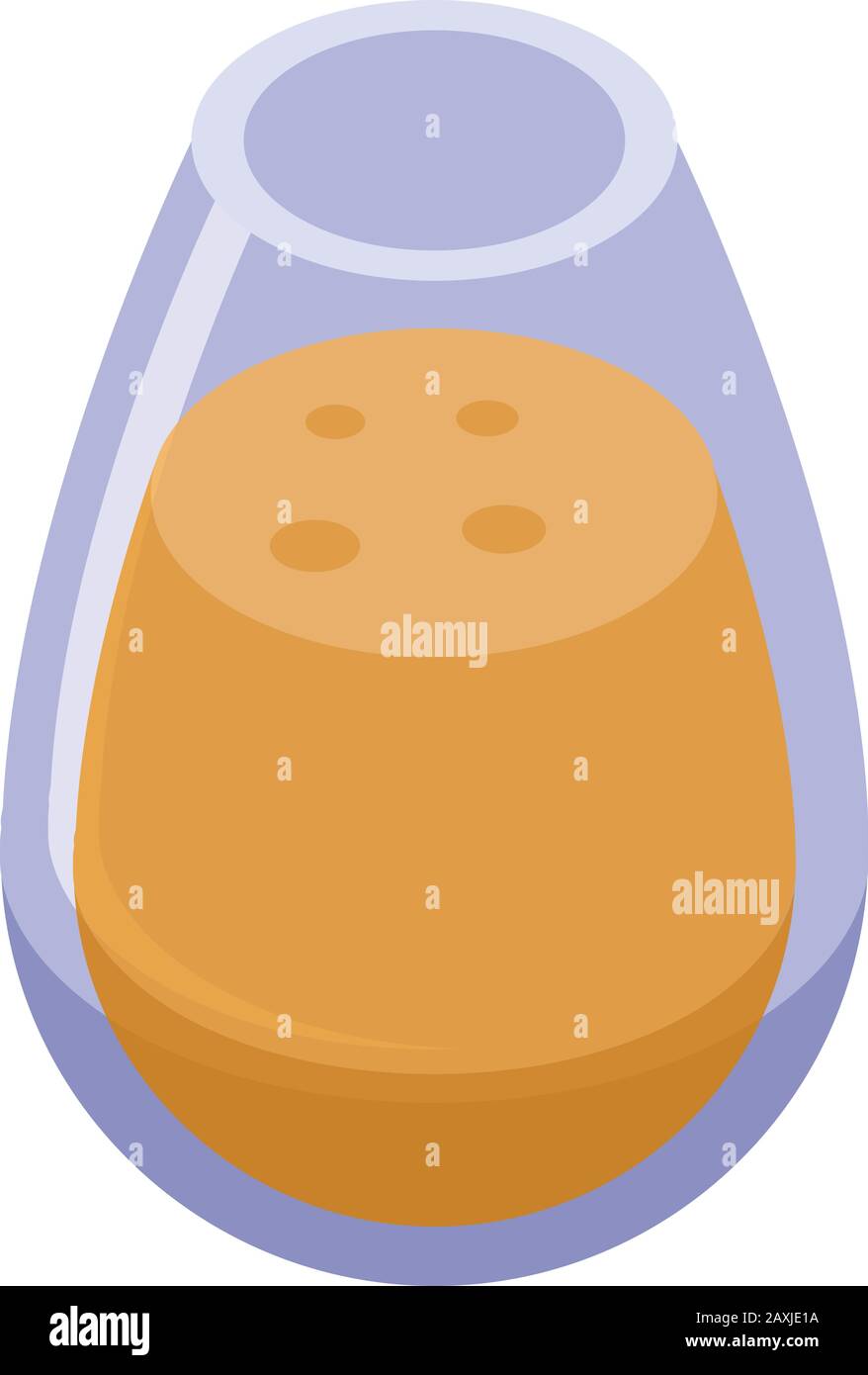 Potion glass icon, isometric style Stock Vector