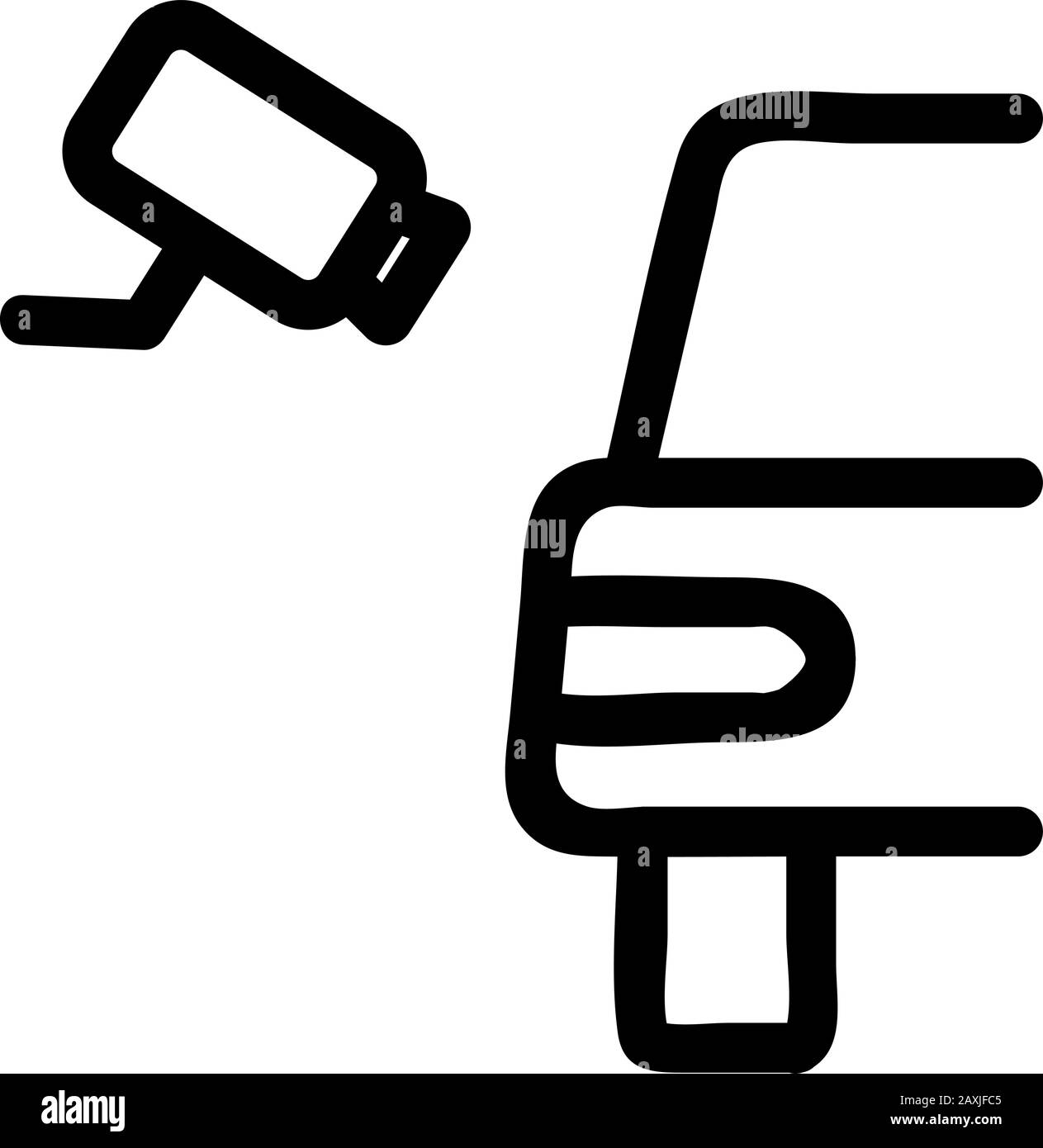 CCTV camera car icon vector. Isolated contour symbol illustration Stock ...