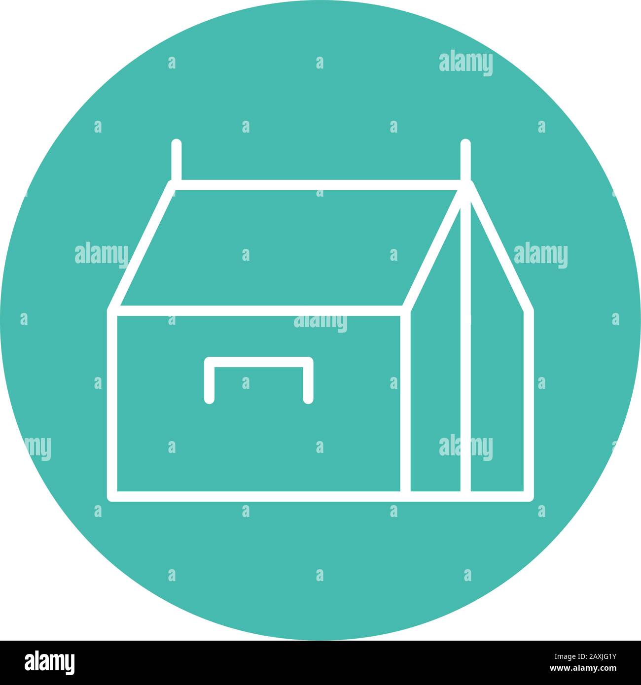 tent military force line block style Stock Vector Image & Art - Alamy