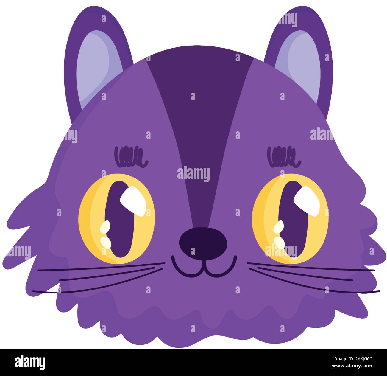cute-cat-face-cartoon-character-pets-on-white-background-vector