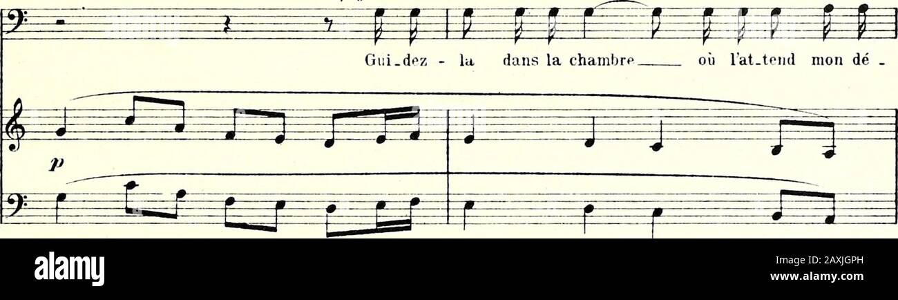 Cléopâtre : drame passionnel en quatre actes et cinq tableaux . S te ladon.ne! Prendsmajeu. ne ten.dres .MARO-ANTOINE, f* r fr rr . se! 0 dou.ceur!.™f pp^- m n E t & 0 douceurl O ten.dres .1t , . se! 0 dou .ceur!.rail. I iHi fas te ¥ pig / y*/ i»^ 8 Se =* 3Œï Y -»-= rr •  „ rr n. a cie2r»,«/.i ¥*T au Mouv* MARC-ANTOINE. 1§S P=H# mr+ 65 Ê*=É£##|^P^^ S ËEËz: Cest i . ci la demeure où tu se. ras IV   poiise en.tic tou . tes choi.si au Mouv^ fitï= a S rïw.iî conipii/nrti HOctattic. M.A.. M.A ^-^##^ii^i|g^Pg au Mouvï du cortège. .sir... Pré.pa.rez sa candeurauxmys . te . res heu.ifux! I sorn. .//• Stock Photo