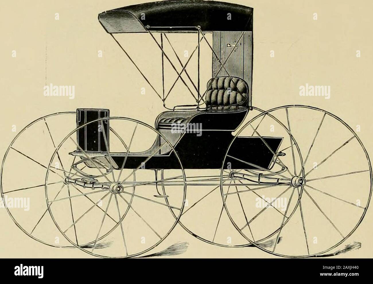 Catalogue for 1896. . No. 780. SIMPLEX Track 4ft. Sin. The above, which we sTOfK. have Casoiv Top axu Short Fexuers rear wheels. (Tieen Broadclotli Irim-mings. Painting. Boily