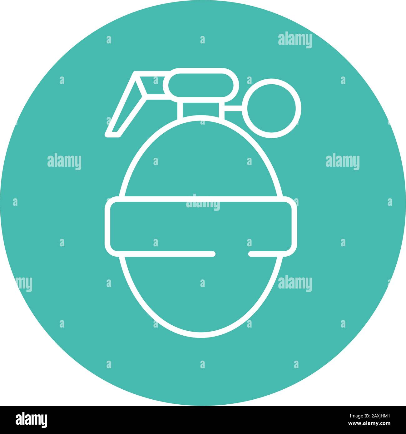 grenade military force line block style Stock Vector Image & Art - Alamy