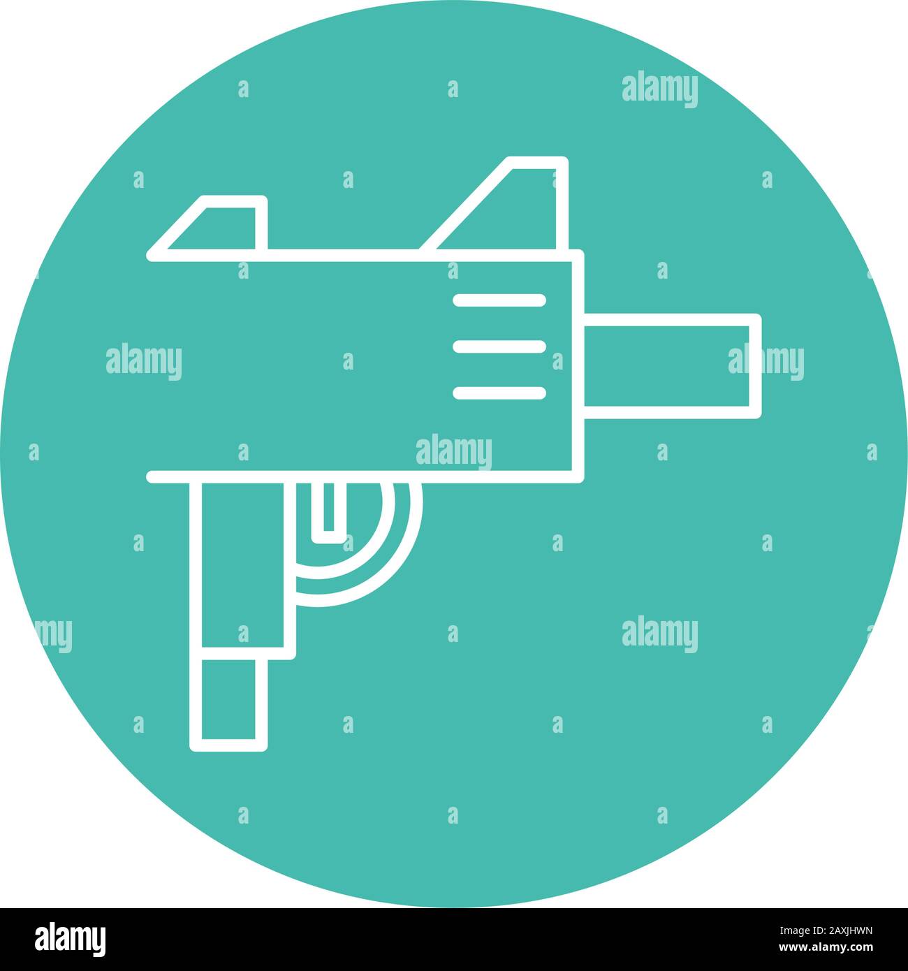 gun military force line block style Stock Vector Image & Art Alamy