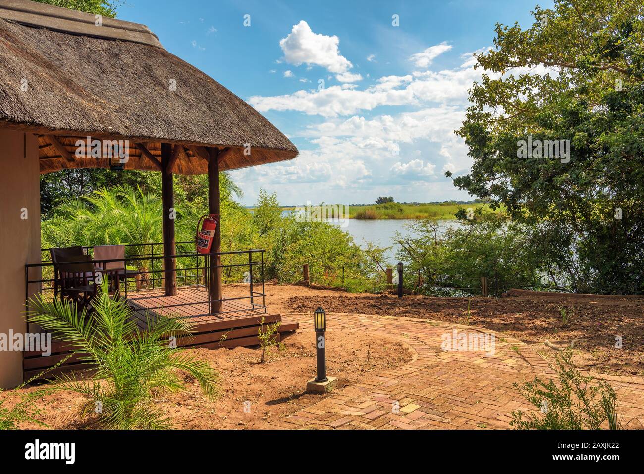 Chalet in the Chobe Safari Lodge located at the Chobe River in Kasane