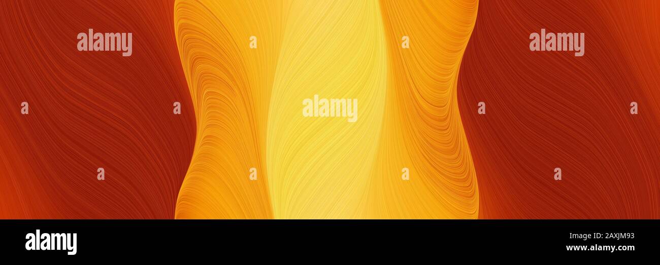 dynamic horizontal header with vivid orange, firebrick and dark orange ...