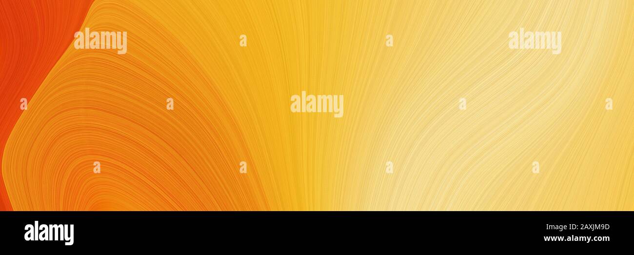 dynamic designed horizontal header with pastel orange, khaki and orange ...