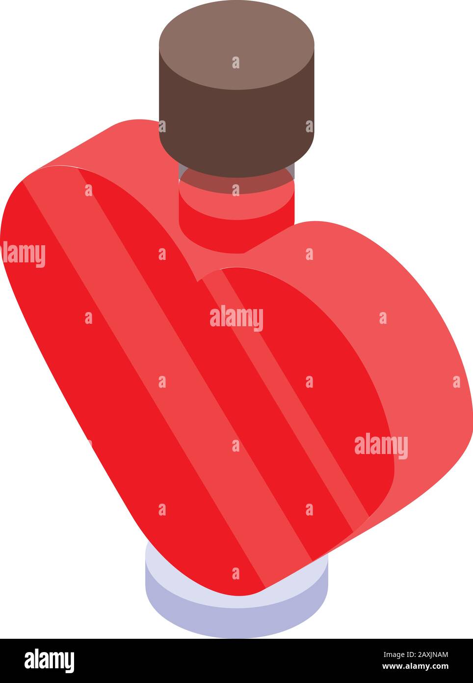Love potion icon, isometric style Stock Vector